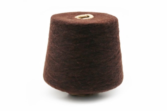 5.8NM Recycled Polyester/Polyester/Nylon/Wool Brushed Yarn LSPW05810-01WG product photo