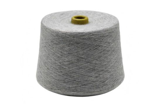 14NM Polyester/Recycled Polyester/Acrylic/Wool/Spandex Brushed Fancy Yarn MMAW14006-01WG product photo